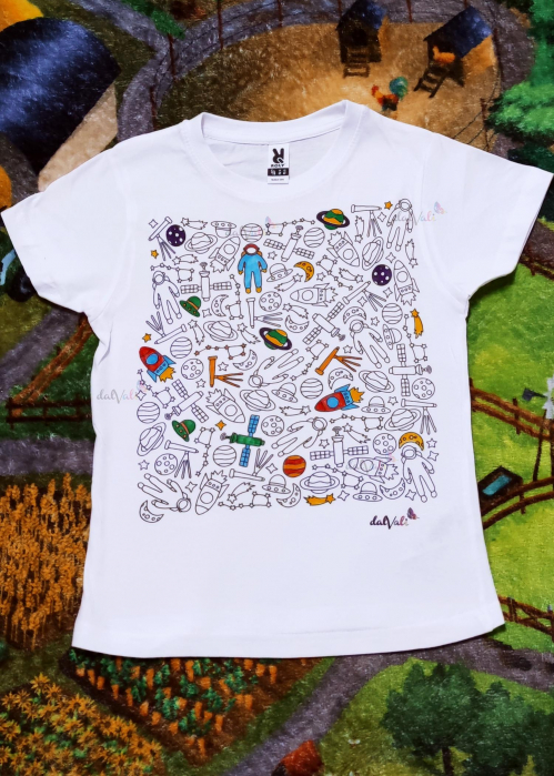 TRICOU EDUCATIV DE COLORAT CAUTA SI COLOREAZA SPATIUL COSMIC [3]