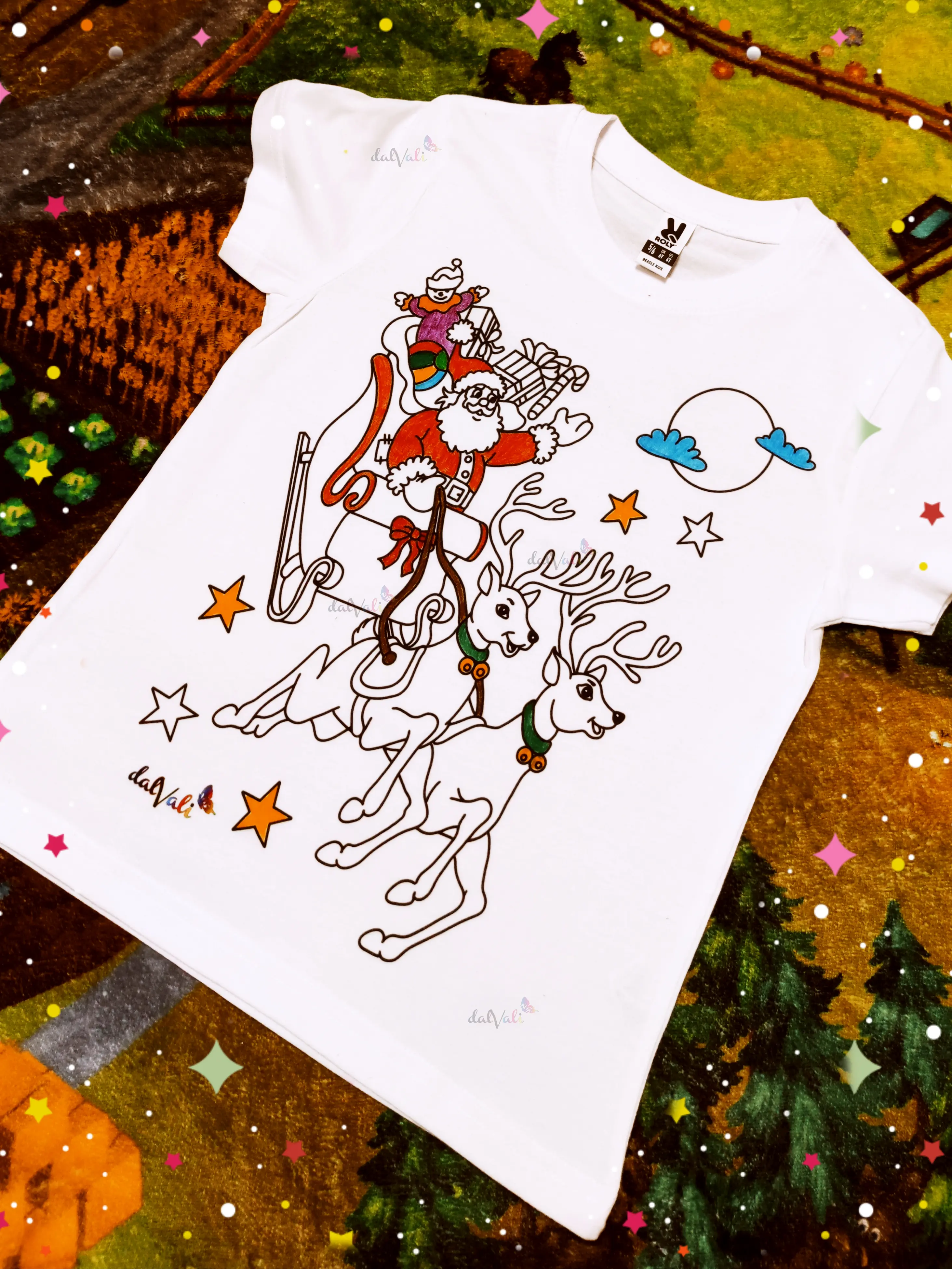 TRICOU EDUCATIV DE COLORAT MOS CRACIUN CU SANIA TRASA DE RENI [3]