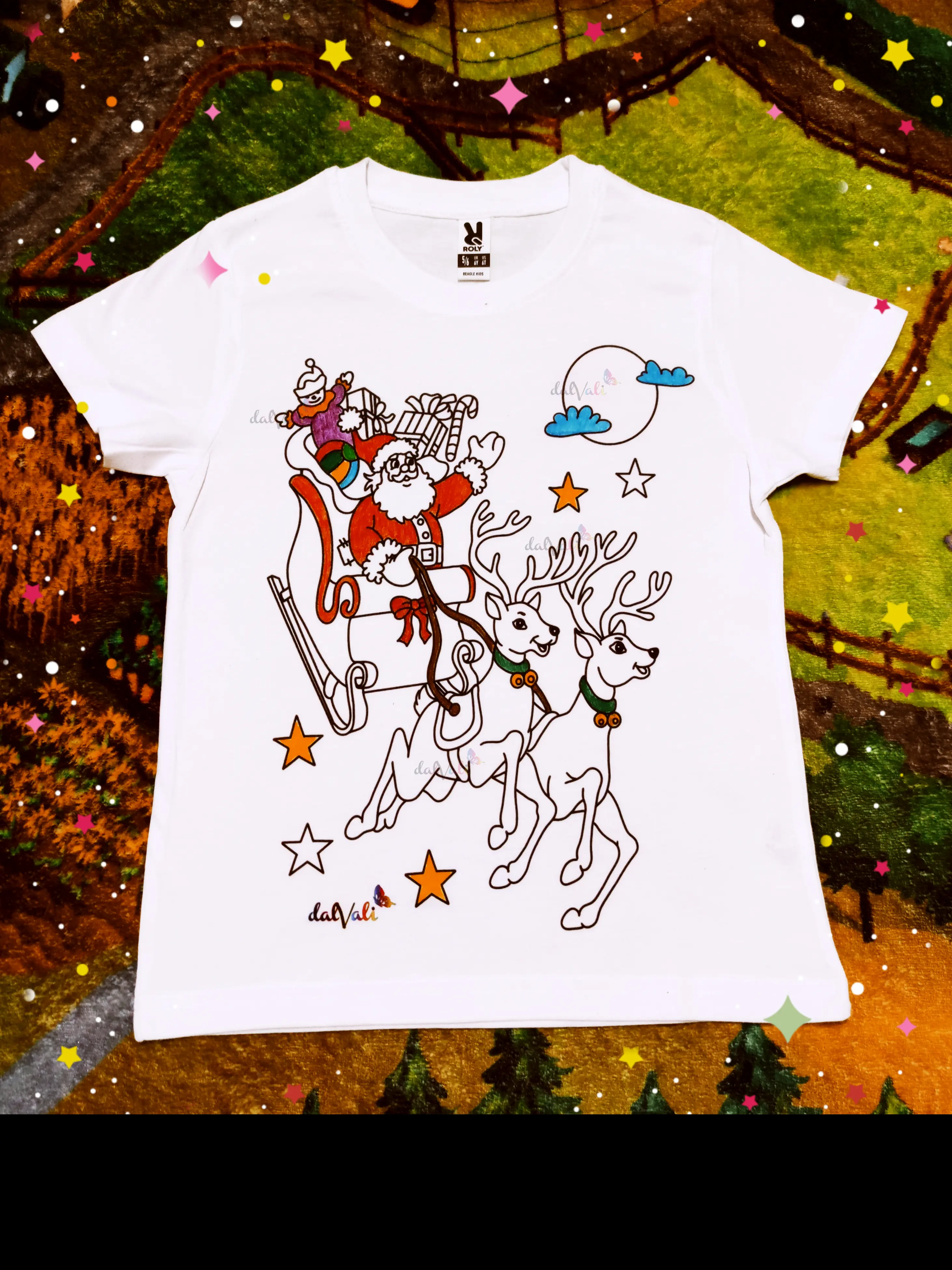 TRICOU EDUCATIV DE COLORAT MOS CRACIUN CU SANIA TRASA DE RENI [4]