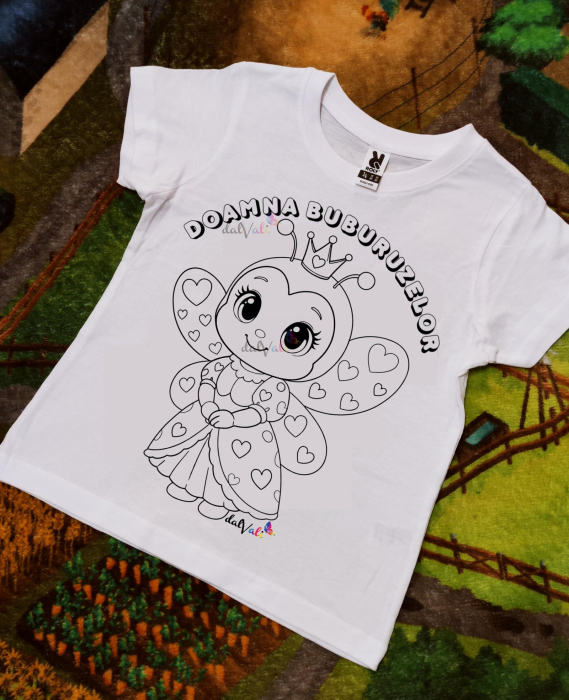 Tricou de colorat Doamna Buburuzelor [1]