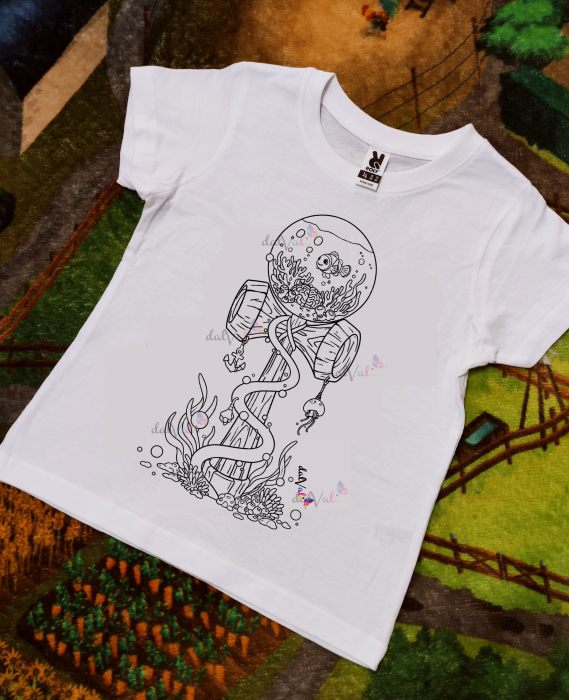 Tricou de colorat KENDAMA ACVARIU [1]