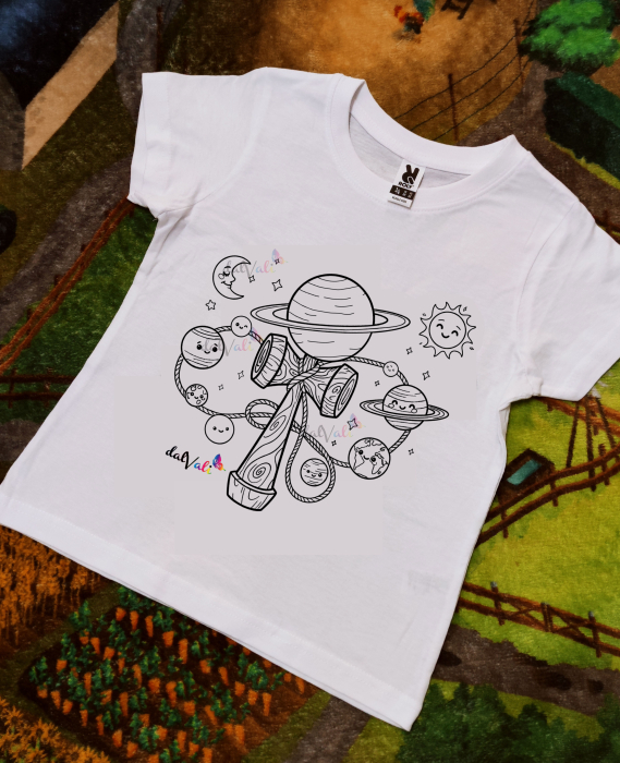 Tricou de colorat KENDAMA PLANETE [1]