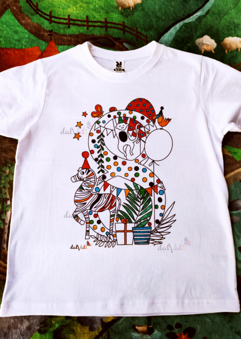 Tricou educativ de colorat 8 Ani [2]