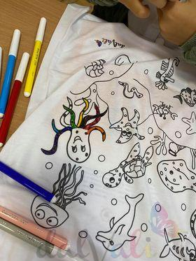 Tricou educativ de colorat - Animale marine [2]