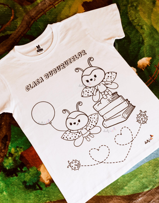 Tricou educativ de colorat Clasa Buburuzelor [2]