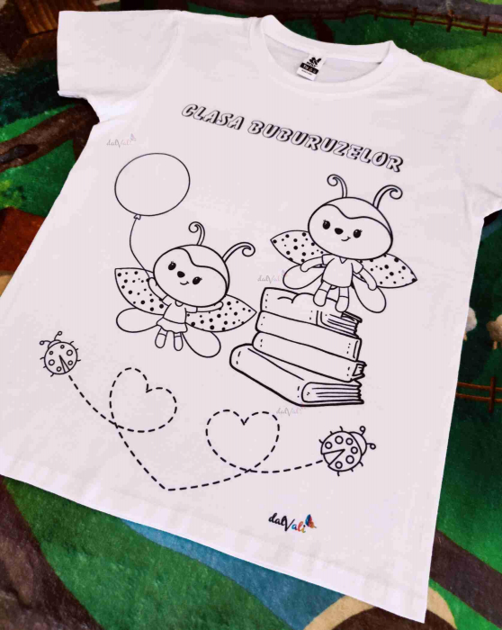 Tricou educativ de colorat Clasa Buburuzelor [3]