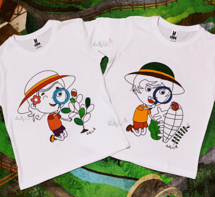 Tricou educativ de colorat Explorator/Detectiv-Baiat [3]