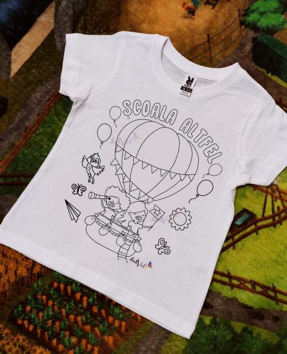 Tricou educativ de colorat Saptamana Altfel Balon [2]