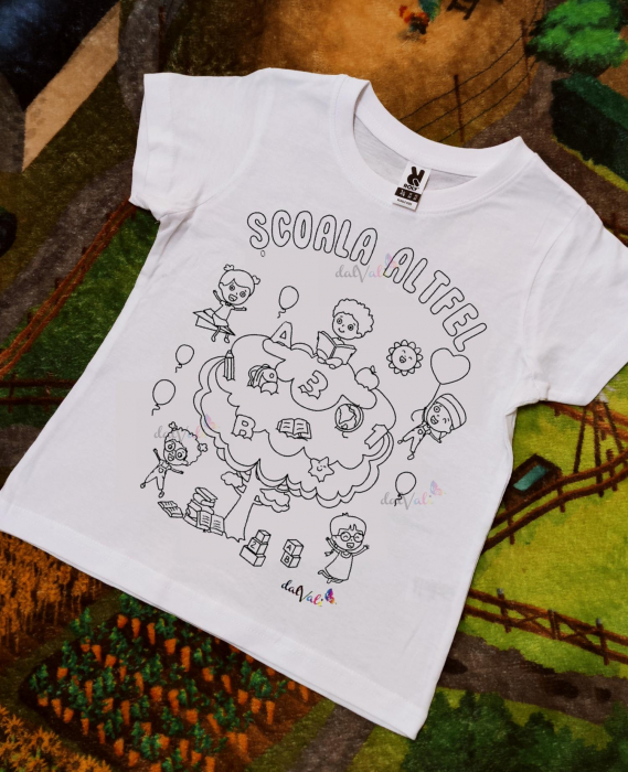 Tricou educativ de colorat Saptamana Altfel Copac [2]