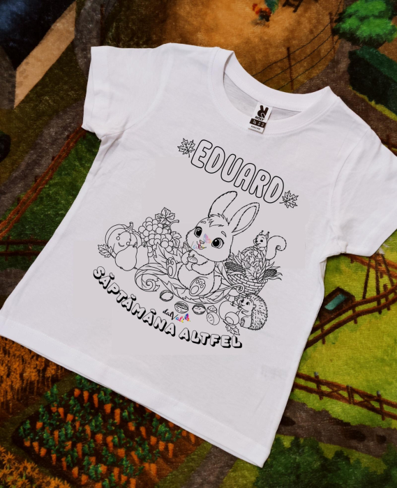 Tricou educativ de colorat Saptamana Altfel Toamna Iepuras 1 [1]