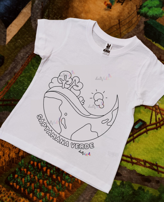 Tricou educativ de colorat Saptamana Verde [2]