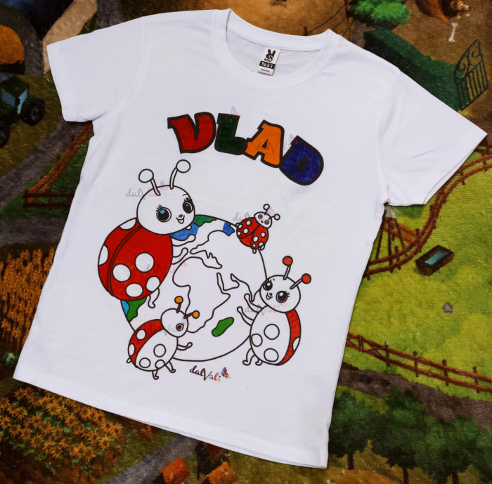 Tricou educativ de colorat Saptamana Verde - Buburuze [2]