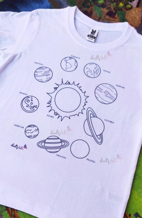 Tricou educativ de colorat Sistemul Solar 1 [3]
