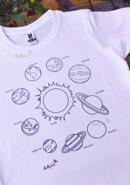 Tricou educativ de colorat Sistemul Solar 1 [2]