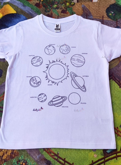 Tricou educativ de colorat Sistemul Solar 1 [4]
