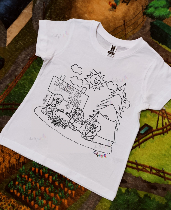 Tricou educativ de colorat Tabara de Vara [2]
