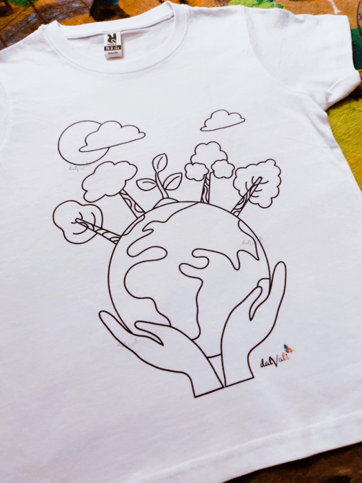 Tricou educativ de colorat Ziua Pamantului [5]