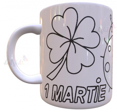 Cana de pictat 1 Martie + Cadou 1 set 6 culori acrilice si 1 set 3 pensule [2]