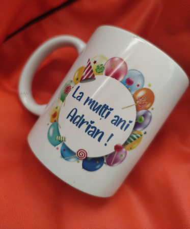 Cana personalizata cu nume aniversare baiat [0]