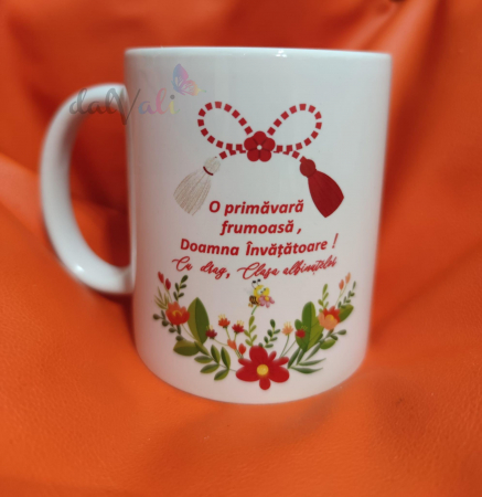 Cana personalizata Invatatoare - Albinute - 1 Martie - O primavara frumoasa [1]