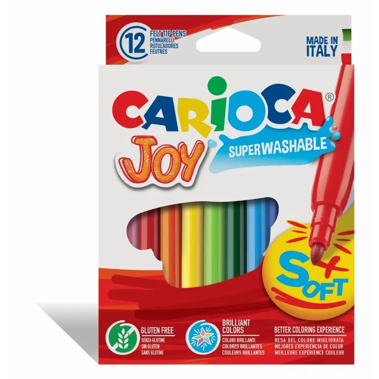Carioca Joy Superwashable - Carioci superlavabile 12 culori/set