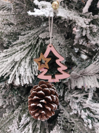 Decoratiune brad din lemn 6.5cm [1]