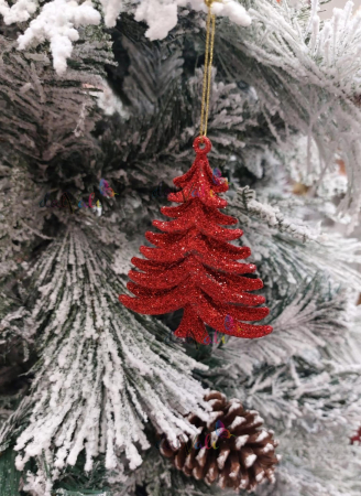 Decoratiune brad set 3 braduti 9cm [0]