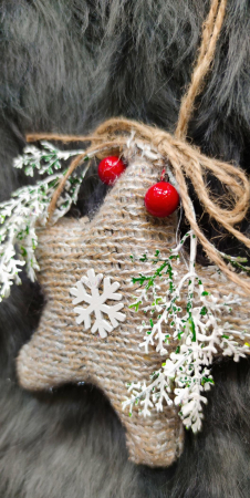 Decoratiune brad stea 13cm [1]