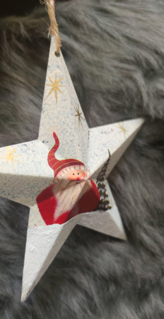 Decoratiune brad stea 15cm [1]