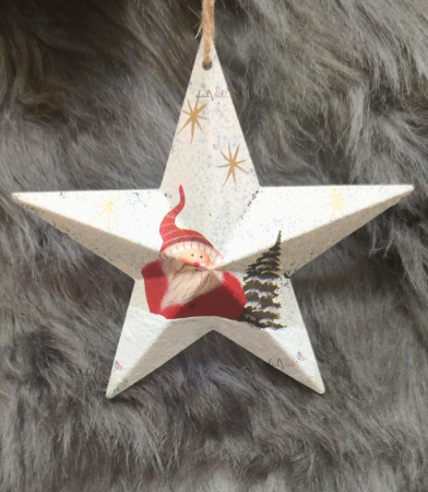 Decoratiune brad stea 15cm [0]