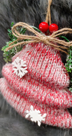 Decoratiune Craciun brad cu fulgi de nea 15cm [1]