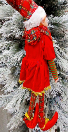 Decoratiune Craciun figurina Elf rosu 60cm [1]