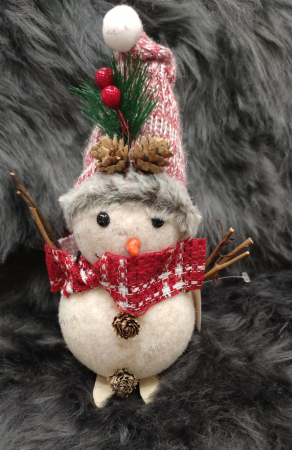 Decoratiune Craciun Om de zapada pe schiuri 32cm [0]