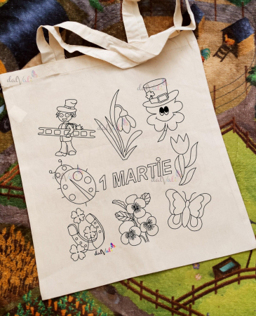 GENTI DE COLORAT - Geanta educativa de colorat 1 Martie