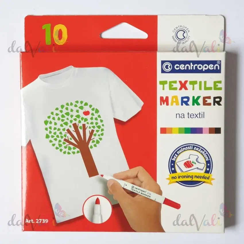Marker Centropen Textile 2739 - 10 culori/set [2]