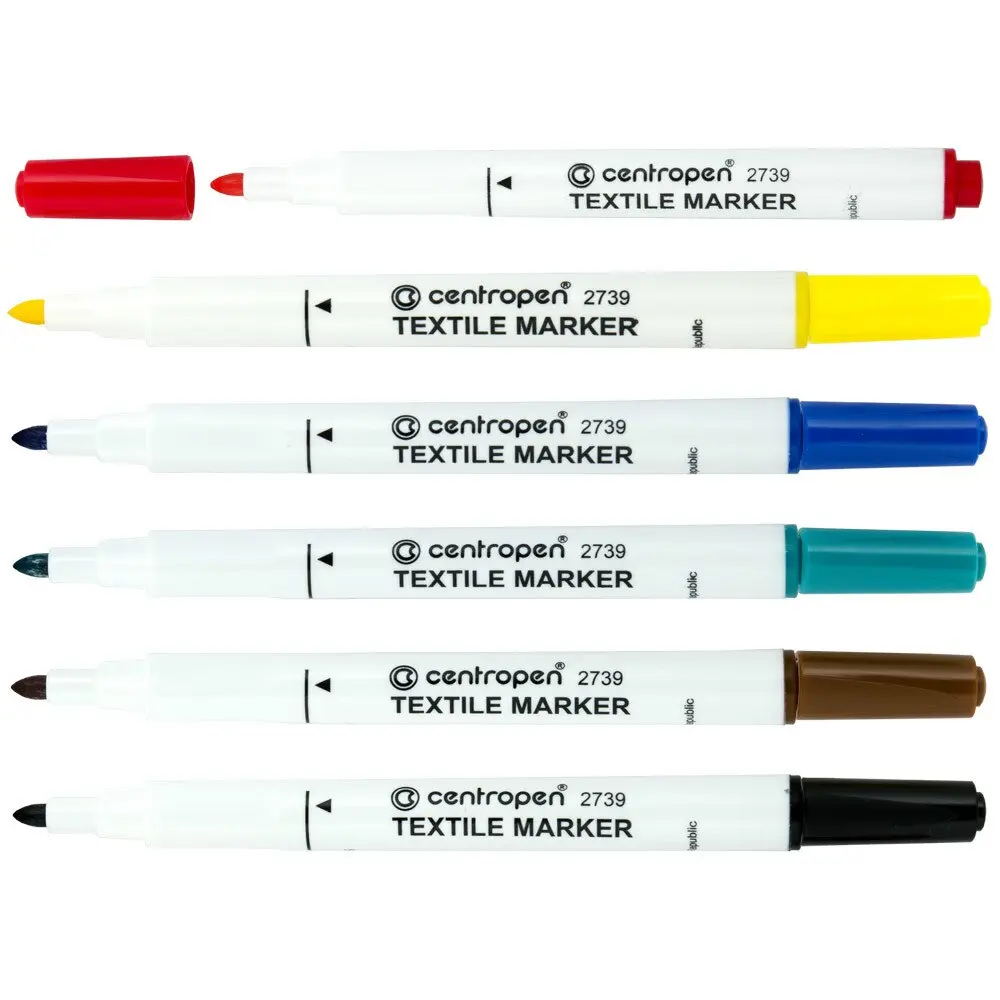Marker Centropen Textile 2739 - 6 culori/set [1]