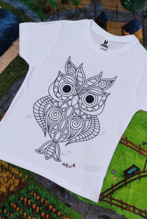 TRICOU COPII DE COLORAT MANDALA BUFNITA [1]
