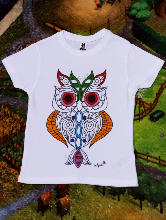 TRICOU COPII DE COLORAT MANDALA BUFNITA [2]