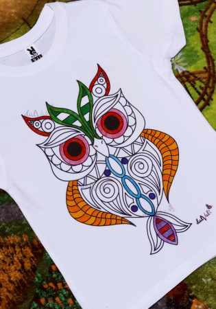 TRICOURI COPII - TRICOU COPII DE COLORAT MANDALA BUFNITA