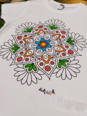 TRICOU COPII DE COLORAT MANDALA FLOARE [4]