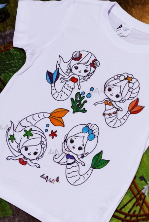 TRICOURI COPII - TRICOU DE COLORAT COPII SIRENE