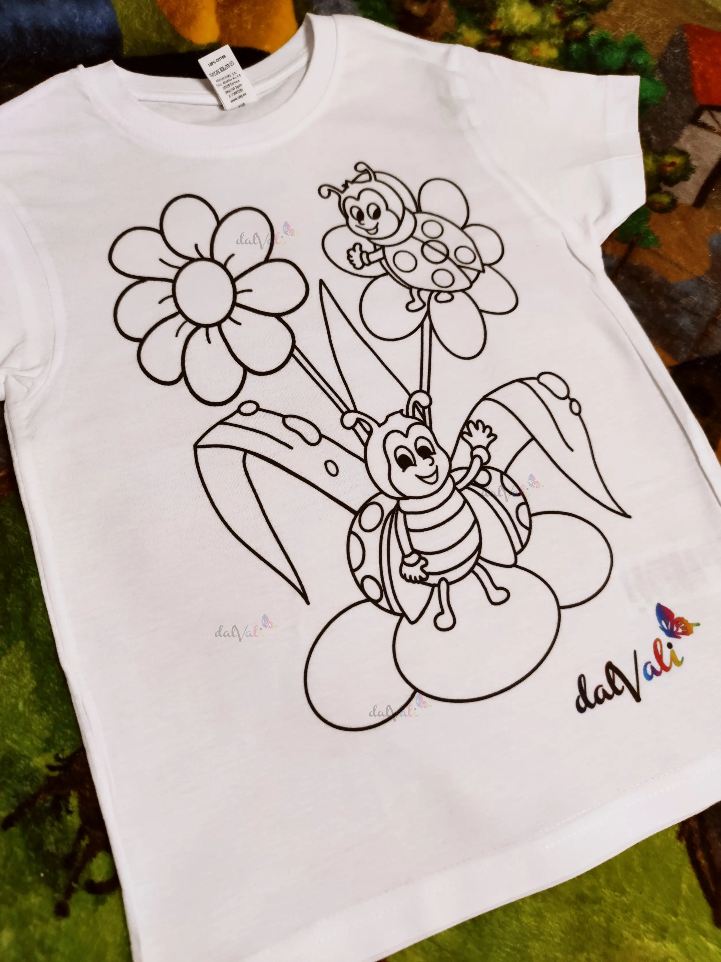 TRICOURI COPII - TRICOU EDUCATIV DE COLORAT BUBURUZE