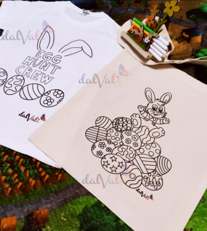 GEANTA EDUCATIVA DE COLORAT IEPURASUL SI OUALE DE PASTE [3]