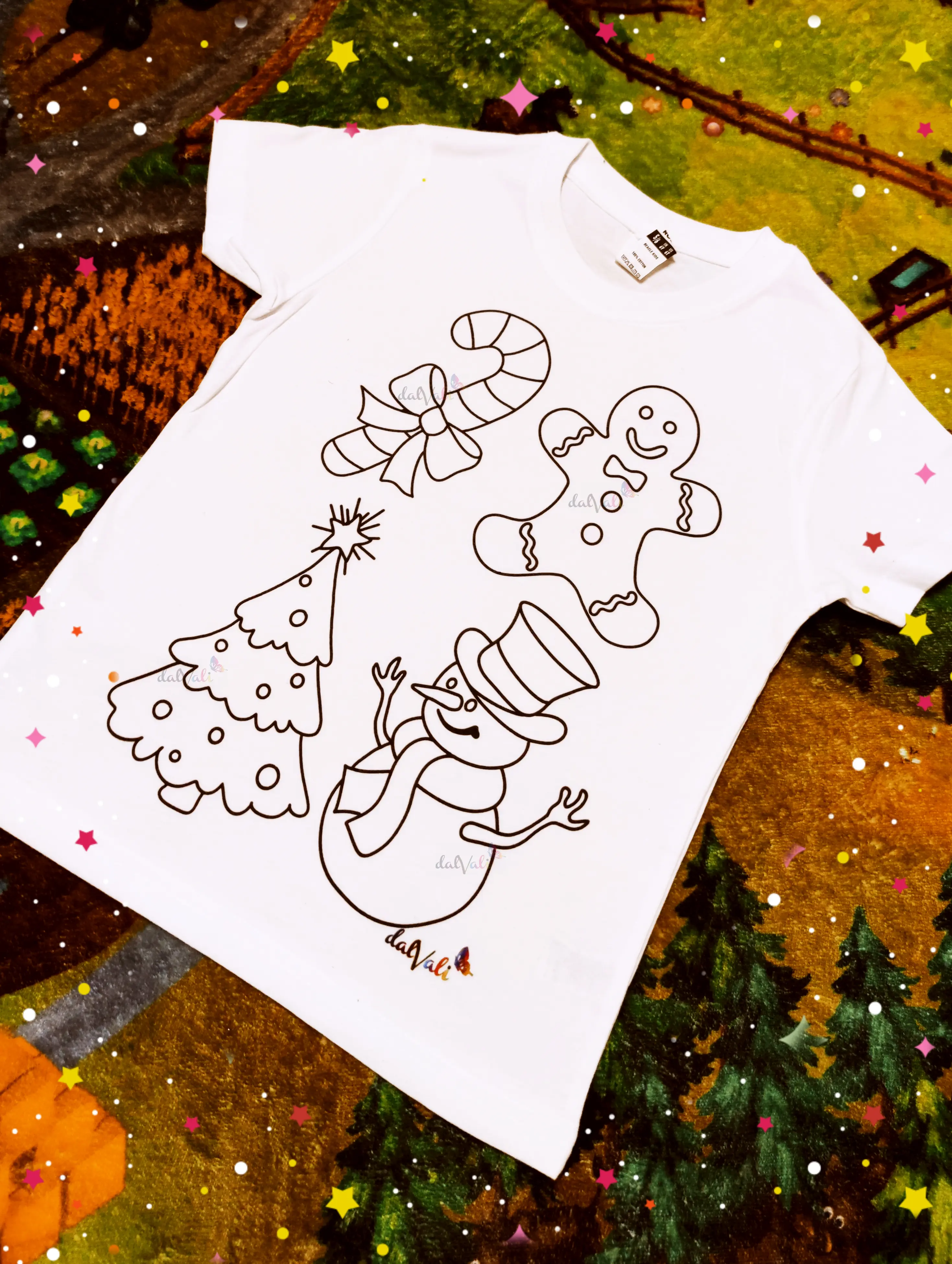 TRICOU EDUCATIV DE COLORAT IMAGINI SARBATORI DE IARNA [3]