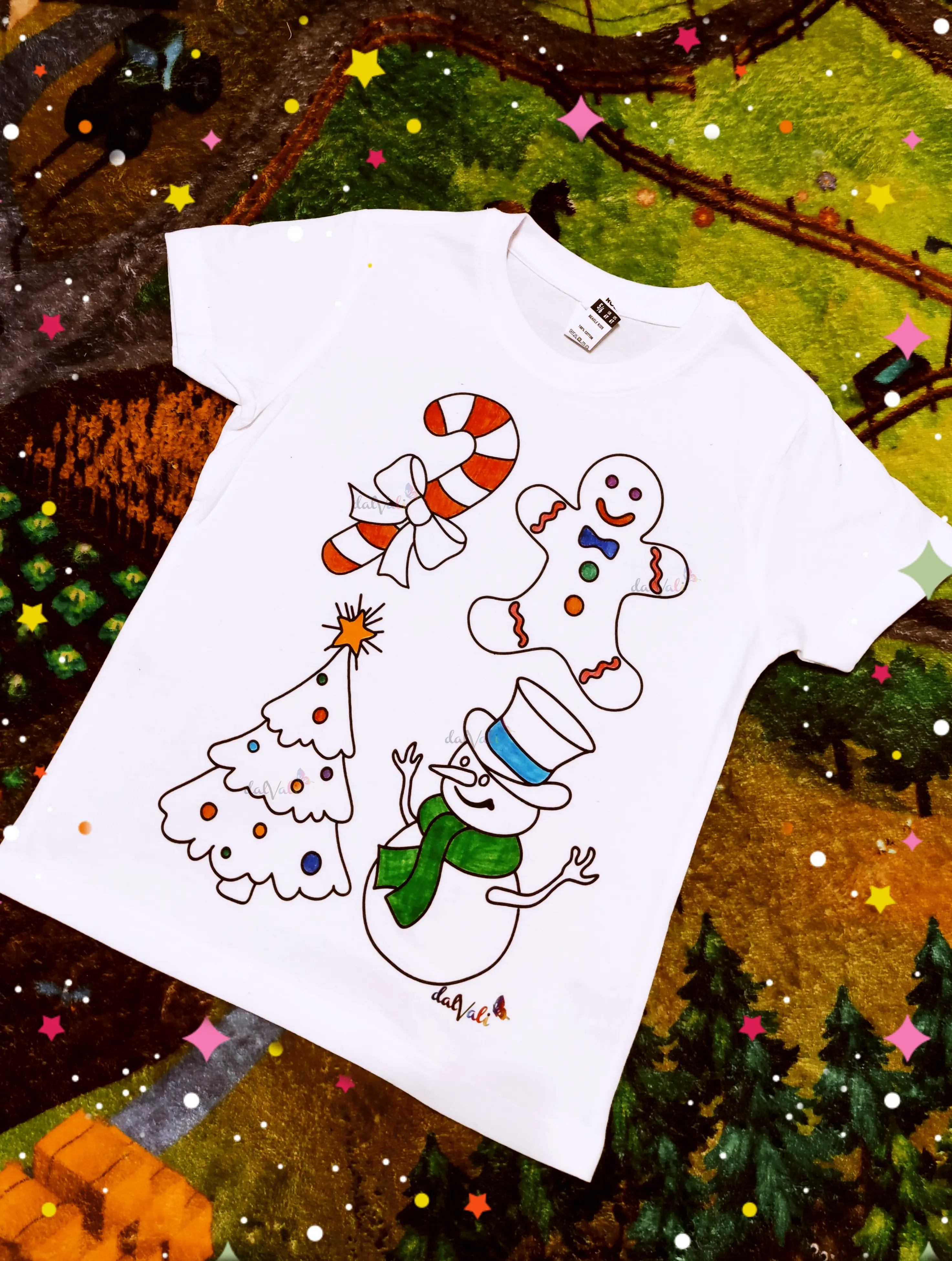 TRICOU EDUCATIV DE COLORAT IMAGINI SARBATORI DE IARNA [2]