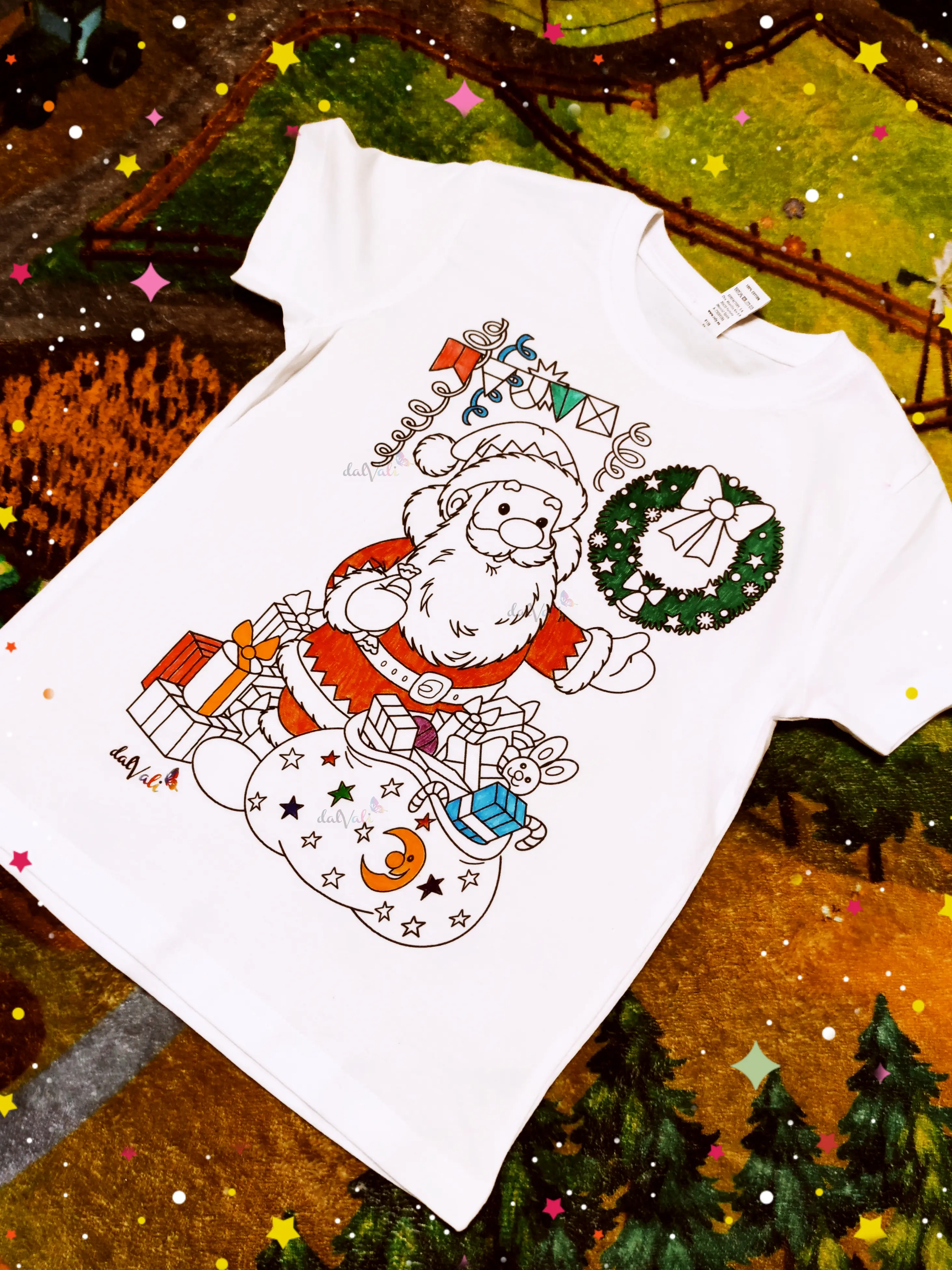 TRICOU EDUCATIV DE COLORAT MOS CRACIUN SI CADOURILE [2]