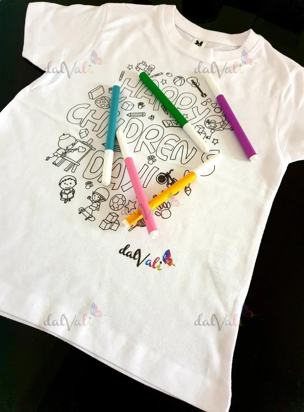Tricou educativ de colorat - Ziua copilului [1]