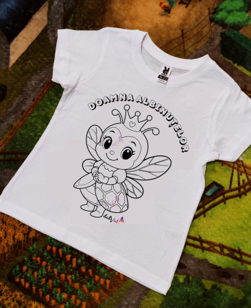 TRICOURI COPII - Tricou de colorat Doamna Albinutelor 2