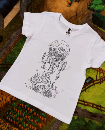 TRICOURI COPII - Tricou de colorat KENDAMA ACVARIU