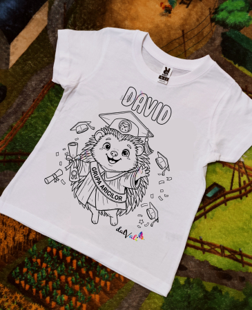Tricou educativ de colorat Arici Premiere-Serbare-Absolvire 3